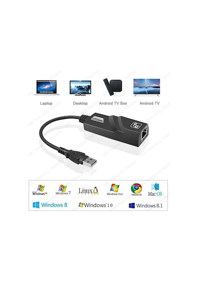 Usb 3.0 1000Mbps Gigabit Ethernet Lan Ağ Adaptör