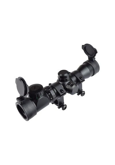 2-6x28 Zoomlu Tüfeği Dürbünü Hedef Çizgili Çift Işıklı Çok Renkli