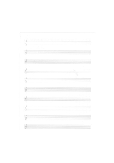Müzik Defteri Büyük Boy A4 40 Yaprak Karton Kapak Sol Anahtarlı Kareli Müzik Defteri 1 Adet