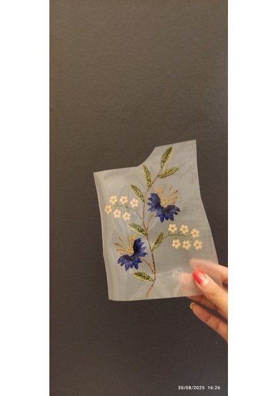 17x12 Cm Ütü İle Yapışan Sarmaşık Transfer Baskı Arma