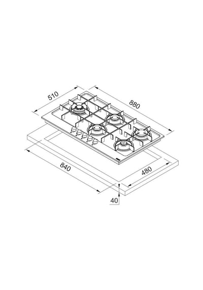Franke FHMA 905 4G DCL XS C Ocak