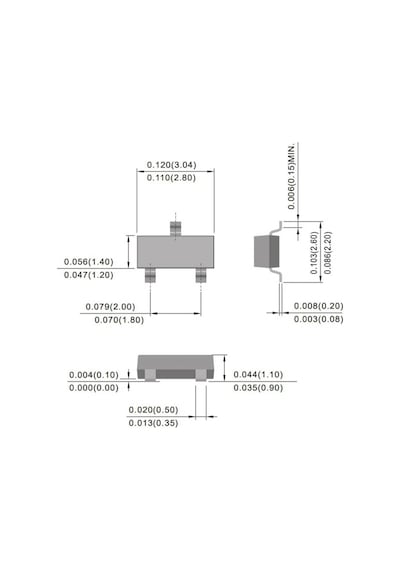 2n7002k Smd N Kanal Mosfet 60v 300ma Sot-23
