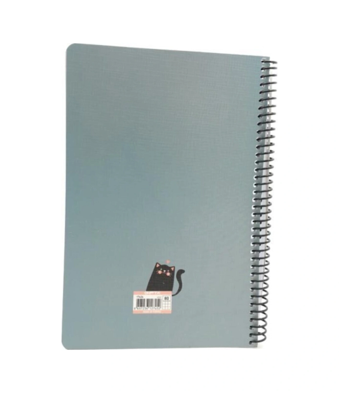 I Meow You 17x24 Sert Kapak 80 Yaprak Kareli Defter 4462 Petrol Mavisi