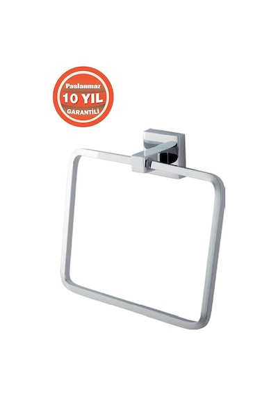 Çelik Banyo Paslanmaz Pirinç Tamay Kare Havluluk Krom