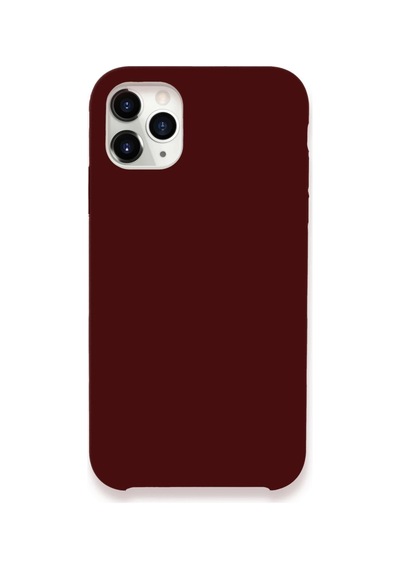 Newface - 872 - İphone 11 Pro Max Kılıf Lansman Legant Silikon - Kmrsfres - - Bordo
