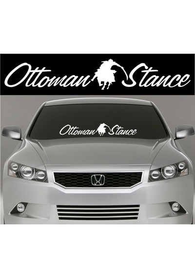 Oto Sticker Ottoman Stance Ön Cam Büyük Sticker