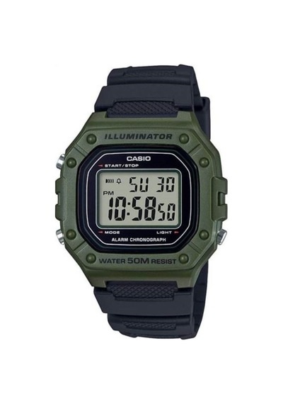 Casio W-218h-3avdf Quartz Silikon Yeşil Gri Kadran 43 Mm Erkek Kol Saati