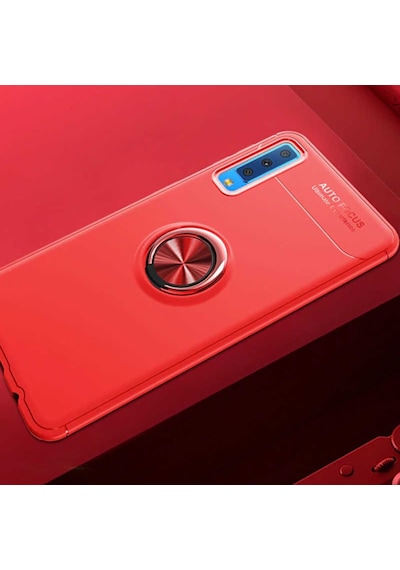 Samsung Galaxy Uyumlu A7 2018 Kilif Yüzüklü Tam Korumali Silikon Kapak 418527583