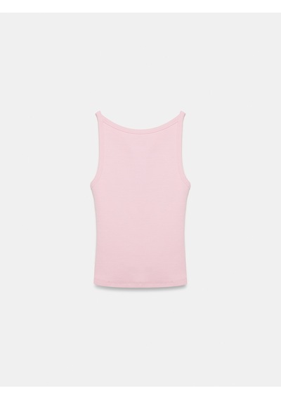 Dilvin 32774 Halter Yaka Top-toz Pembe