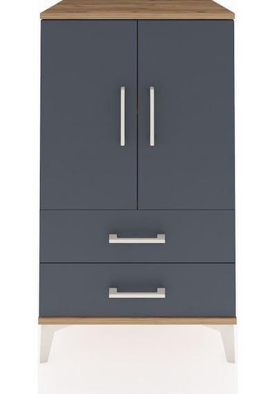 Hyperion Komodin 2 Raflı 2 Çekmeceli 2 Kapaklı 60x44x106 Çam-... Çam