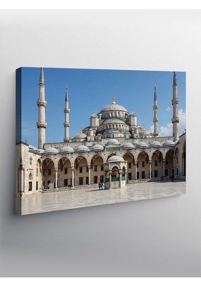 Kanvas Tablo Mavi Cami Ve Gökyüzü