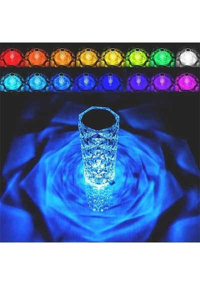Kristal Led Kumandalı Ve Dokunmatik Masa Lambası Diğer