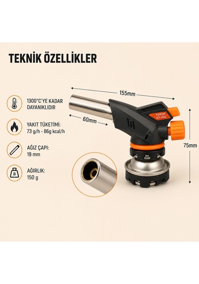 2+1 Çakmaklı Pürmüz Yedek Kartuşu Kamp Gazı 400 Ml Piknik Kamp Mangal Mutfak Ateş Tutuşturucu Yeşil