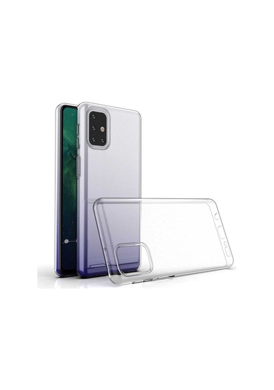 Galaxy M31s Kılıf Zore Süper Silikon Kapak Renksiz