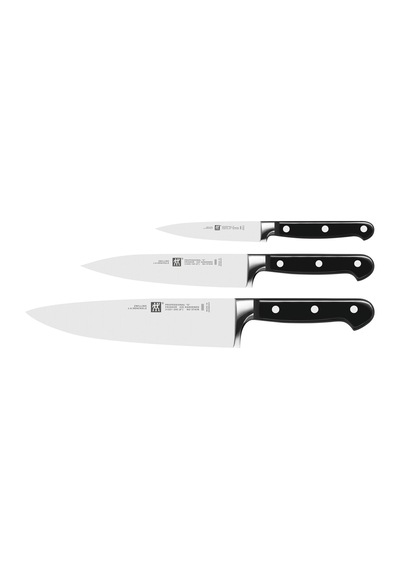 Zwilling Prof. S 3 Parça Bıçak Seti, Paslanmaz Çelik, Siyah Diğer