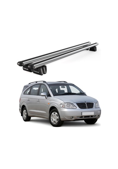 Pençe Ssangyong Rodius 2012 Ve Sonrası Uyumlu Gri Ara Atkı Port Bagaj Tavan Barı
