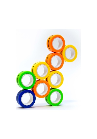Armağan Oyuncak Magnetic Rings Stres Yüzüğü Turuncu Sarı Mavi
