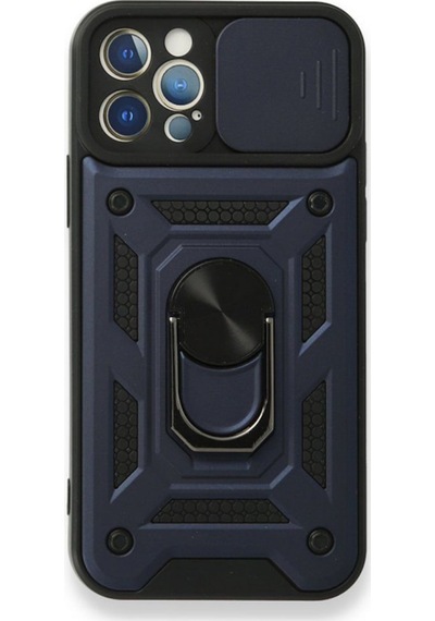 Apple Uyumlu iPhone 12 Pro Kılıf Tank Aramid Sürgülü Vega Yüzüklü (525875215)
