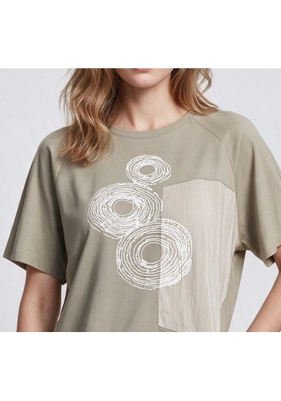 Daido Daıdo Kadın T-shirt 20y331900247 Bej