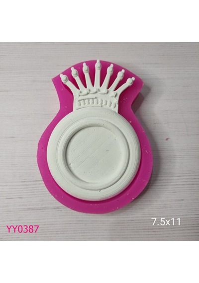 Yy0387 Kral Taç Yuvarlak Çerçeve Silikon Kalıp
