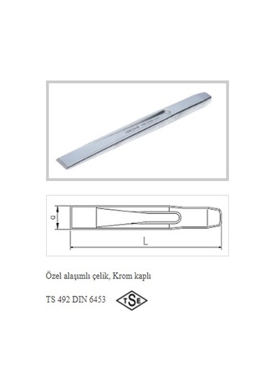 İzeltaş Düz Oluklu Keski 300 MM