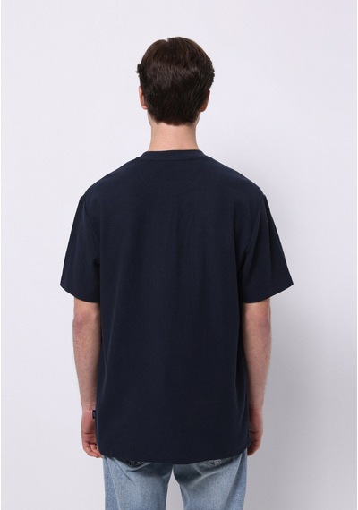 Colin's Colins Comfort Fit Yuvarlak Yaka Düz Erkek Lacivert Kısa Kol Tişört Cl1074129 Q1.v1 Nav Lacivert