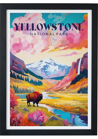 Yellowstone National Park Poster Tablo