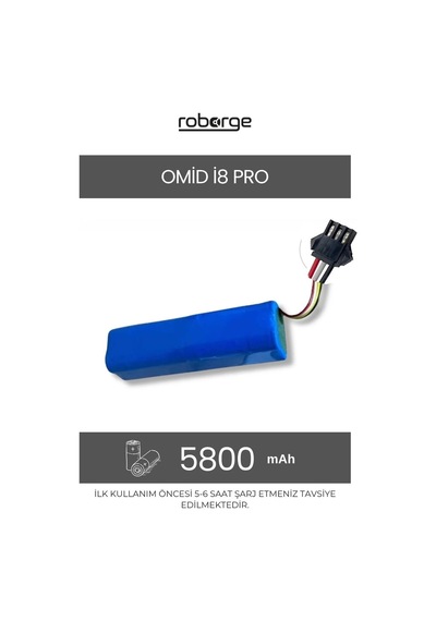 Omid İ8 Pro Robot Süpürge Uyumlu Batarya 5800 Mah - Muadil Ürün