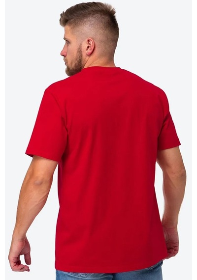 Uyguntarz Unisex Pamuklu Oversize Basic Tshirt Kırmızı