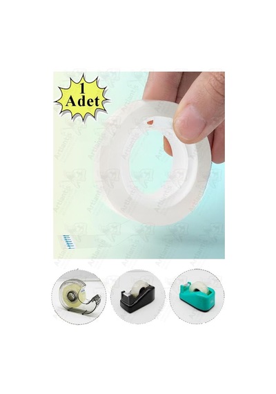 Şeffaf Para Bandı 12mm X 33 Metre 1 Adet Artlantis Şeffaf Okul Ofis Kırtasiye Bantı Yüksek Kaliteli Paketleme Band