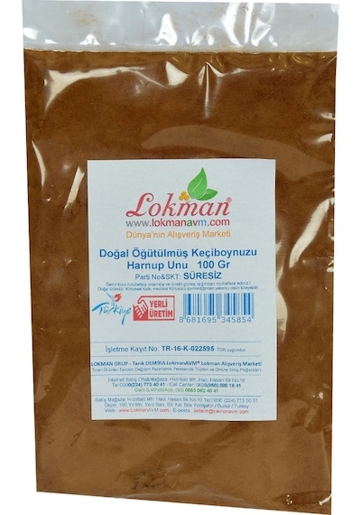 Lokman Avm Doğal Öğütülmüş Keçiboynuzu Harnup Unu 100 G