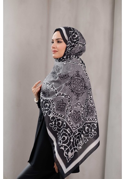 Mimiyum Rüveyda Premium Soft Şal Gümüş