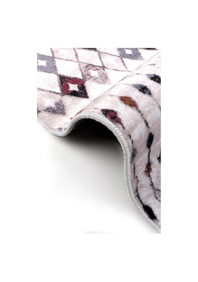 Etnik Desen Modern Halı Dekoratif Kilim Bej