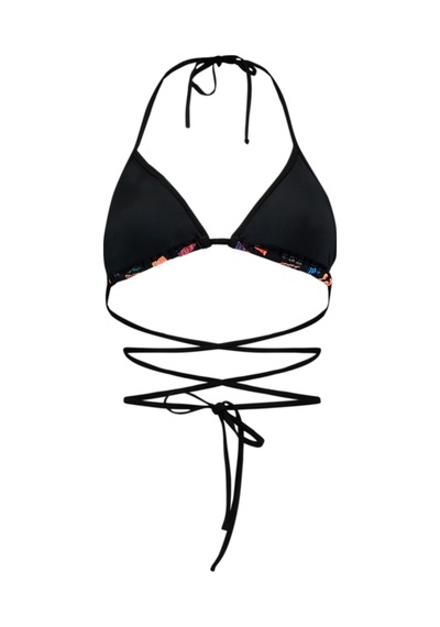 Puma Swım Kadın Wrap Around Üçgen Bikini Üstü 938065 01 Siyah