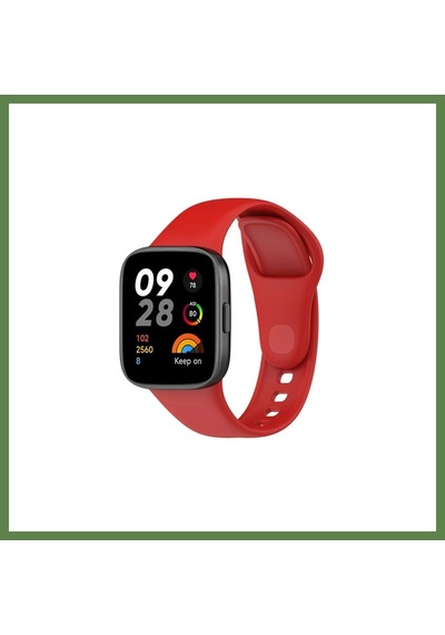Bezos Redmi Watch 3 Klasik Kordon - Kırmızı Hb006