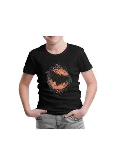 Lord Tshirt Cadılar Bayramı - Vampir Siyah Çocuk Tshirt 001