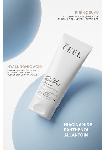 Pirinç Sütü Güneş Kremi Spf 50+ Yüksek Koruma & Nem Destekli Pirinç Suyu, Hyaluronik Asit 50 Ml