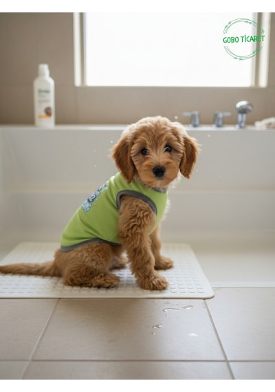 Yeşil Beni Yıka Baskılı Kedi Ve Köpek Kıyafeti Evcil Hayvan Tişörtü Elbisesi Small/s/beden 1