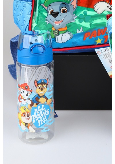 X Dekomus Lisanslı Paw Patrol Pawsome Squad 35 Cm Küçük Boy Anaokul,termoslu Beslenme Ve Kalem Çantası,beslenme Kabı,500 Ml Matara Seti Altın