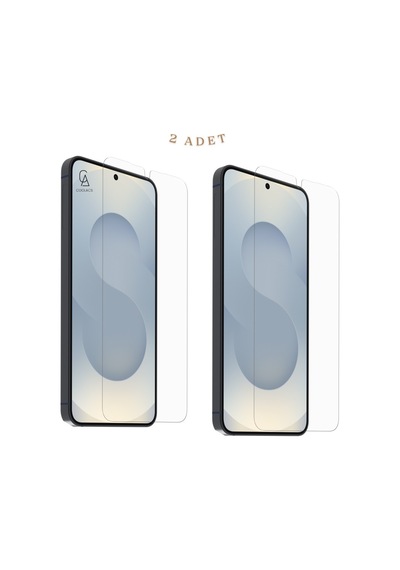 Samsung Galaxy S26 Plus İle Uyumlu Ekran Koruyucu Şeffaf Temperli Kırılmaz Cam Ekran Koruyucu 2 Adet