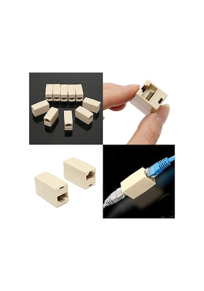 Adsl Kablo Uzatma Aparatı Rj45 Ek Cat5 Cat6 Ara Konnektör