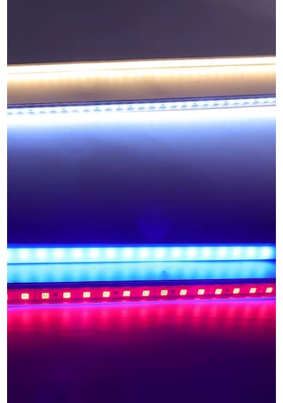Alüminyum Kasalı Çubuk Bar Led 12v 72 Ledli 5730 Şeffaf Cam Kırmızı Led