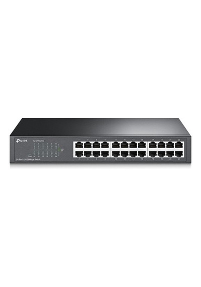 24 Port Çelik Kasa Rack Switch, 10-100 Mbps Hız