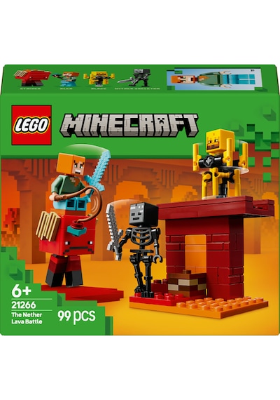 LEGO® Minecraft® Nether Lav Savaşı 21266 - 6 Yaş ve Üzeri Macera Oyunları Seven Çocuklar için Yaratıcı Oyuncak Yapım Seti (99 Parça) LEGO® Minecraft® Nether Lav Savaşı 21266 - 6 Yaş ve Üzeri Macera Oyunları Seven Çocuklar için Yaratıcı Oyuncak Yapım Seti (99 Parça)
