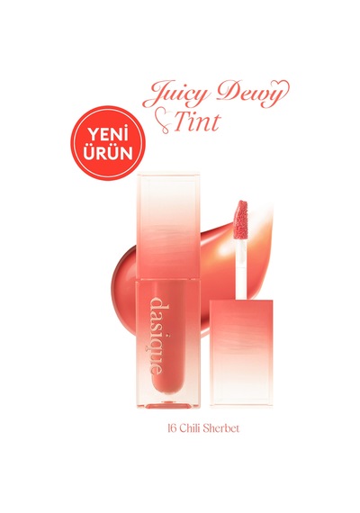 Dasique Yoğun Parlaklık Ve Canlı Renkler Sunan Kalıcı Tint Juicy Dewy Tint 16 Chili Sherbet 16 Chili Sherbet