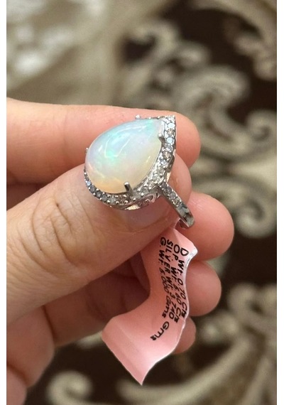 Opal Elmas Yüzük 080
