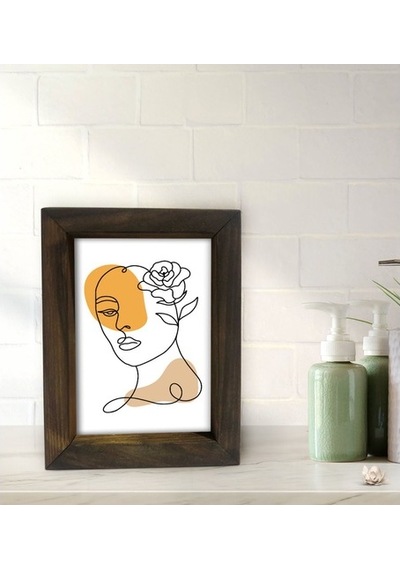 Bk Gift Banyo Dekoratif Doğal Masif Ahşap Çerçeve 15X20Cm-8
