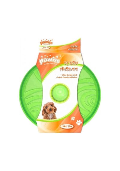 Pawise Işıklı Kauçuk Frizbi Köpek Oyuncağı 18 CM Yeşil
