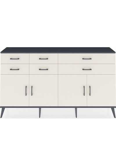 Arges Konsol 3 Raflı 6 Çekmeceli 4 Kapaklı 176x30x99 Antrasit-aytaşı Aytası - Antrasıt Arges Konsol 3 Raflı 6 Çekmeceli 4 Kapaklı 176x30x99 Antrasit-aytaşı Aytası - Antrasıt