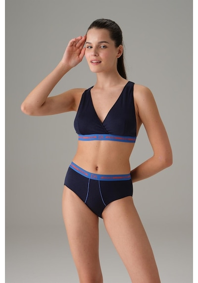 Doreanse Kadın Lacivert Bel Bantlı Boxer Model Külot - Slip 7151-lacıvert Lacivert
